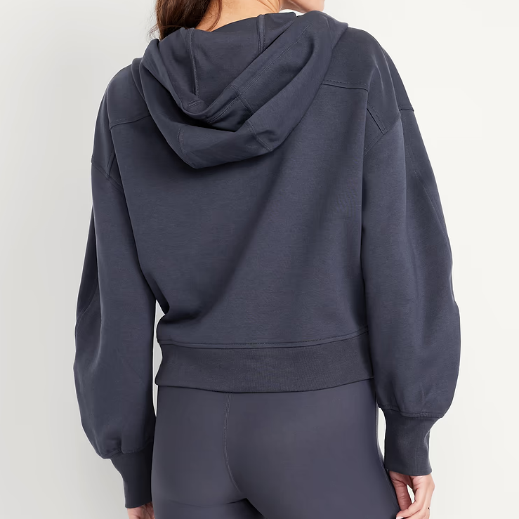 Fleecehoodie Met Halve Ritssluiting En Trekkoord Hoodie